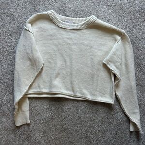 Carly Jean Los Angeles Cream Crew Neck Sweater